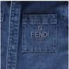Fendi Jua172 Amhx F0qg0 Logo Denim Kids Jacket