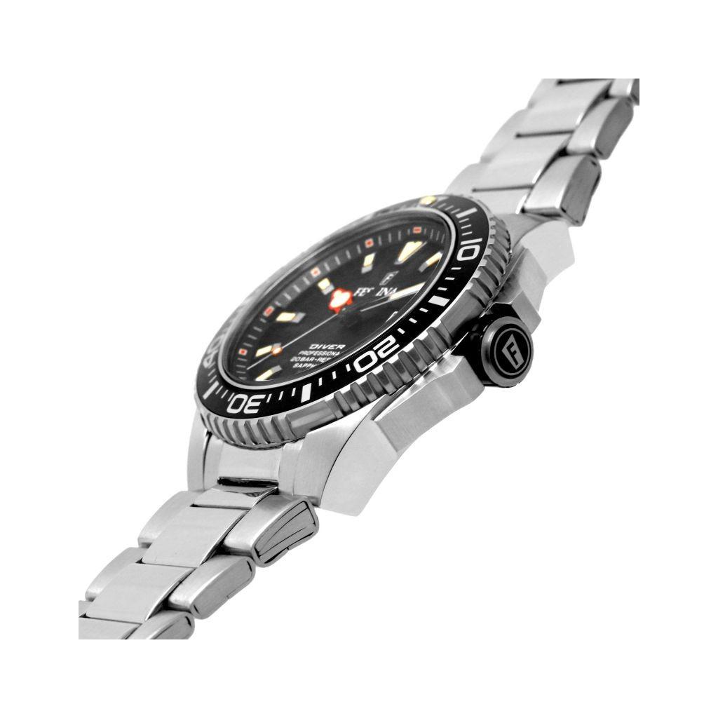 FESTINA Кварцевые мужские часы Diver из нержавеющей стали с черным циферблатом F20663-3 200M