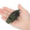 Multifunction 4 in 1 Safety Whistle Compass Thermometer Magnifier with Keychain Outdoor Travel Emergency Survival Kits