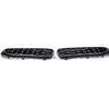 2PCS Car Racing Grill Meteor Diamond Star Style Front Kidney Grille Bumper For BMW 5 Series G30 G31 G38 520i 530i 540i 2018
