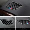 Углеродное волокно салона автомобиля, вентиляционное отверстие, розетка на приборной панели, накладка для BMW 5 серии 530i 540i G30 G38, автомобильный стайлинг 