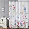 Цветочная шторка для душа в ванную с 12 крючками, Растение-шторка для душа из полиэстера для ванной комнаты, Машинная стирка, Быстросохнущая