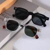New Leopard Square Sunglasses Retro Men'S Outdoor Driving Sunscreen Eyeglasses Women'S  Travel Leisure Uv Protection Eyewear