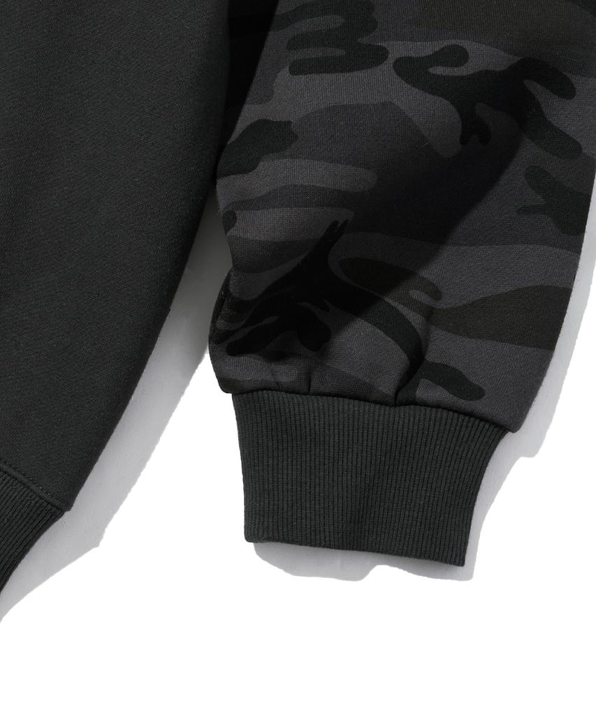 Худи с капюшоном и рукавами реглан Tag Camo - Черный