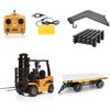Yitong RC 1:14 2.4G Radio-Controlled 8CH Electric Engineering TruckForklift, Alloy-Reinforced, Multi-Function Truck Model, Large Toy with Grapple