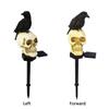 2PCS Solar Halloween Outdoor Garden Skeleton Ghost LED Lightt Party Decoration