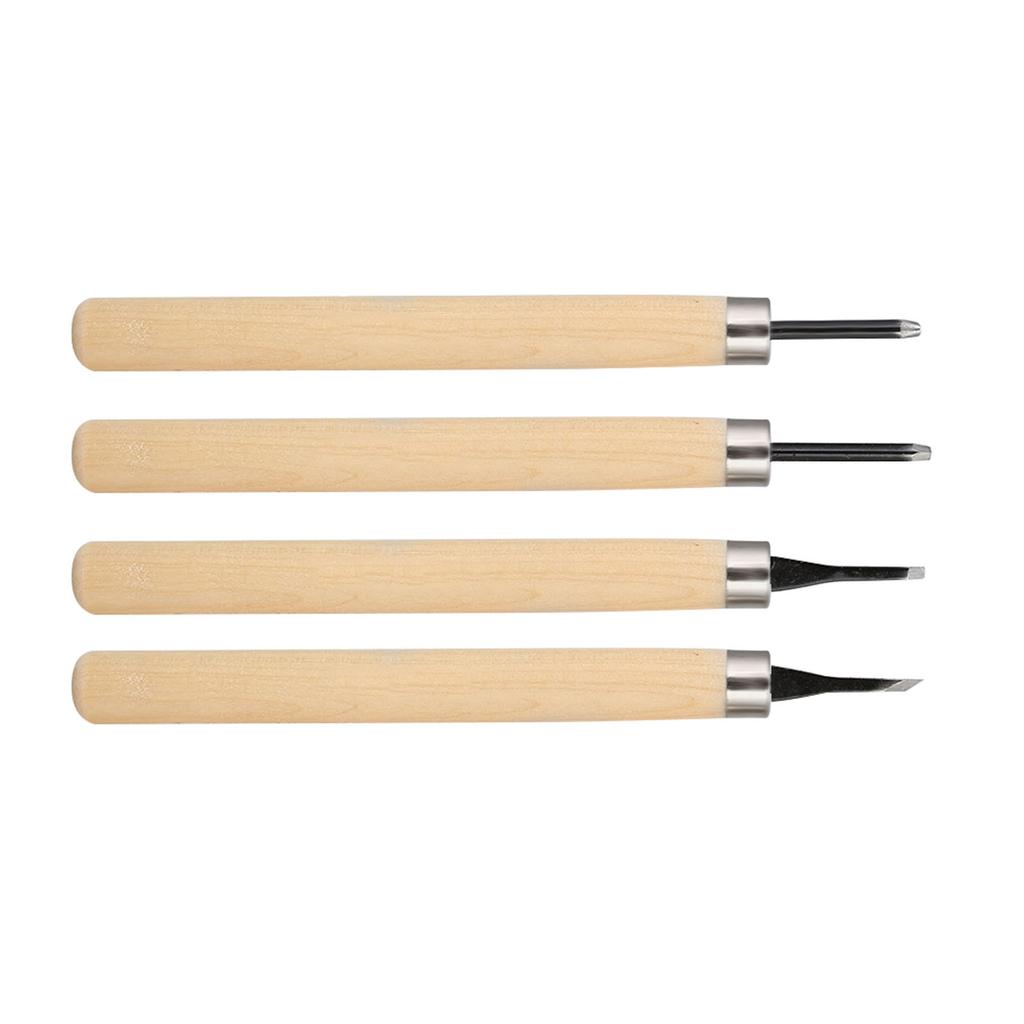 4 шт., нож для резьбы по дереву, ручная точилка, штамп, ножи, набор инструментов для резьбы