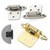 Self Closing Door Hinge with Screws Overlay Flush Cabinet Hinge Hydraulic Buffer Spring Hinge for 1/2in Overlay Cupboard Door