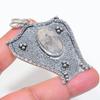 Rainbow Moonstone Handmade 925 Sterling Silver Jewelry Pendant 2.56" E8e14