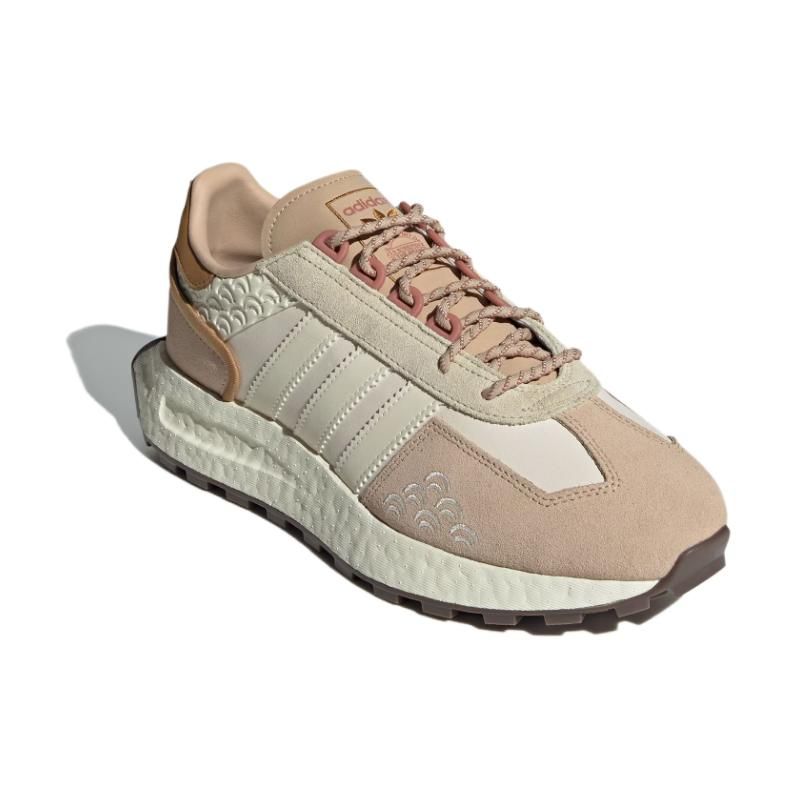adidas Originals Retropy Ретро Кожа Прочные Низкие Кроссовки для Бега Унисекс Коричневый Белый IF4324