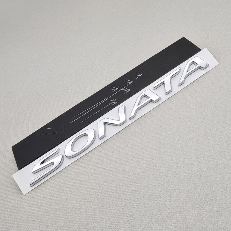 rlapg3 3D ABS SONATA TUCSON Styling Car Logo Letter Decal Tail Rear Trunk Emblem Badge Sticker For Hyundai Auto Decoration Accessories