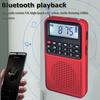 Мини Карманный FM-радиоприемник Высокочувствительный Портативный Bluetooth-динамик Диктофон со светодиодной подсветкой Поддержка TF-карты Наушников