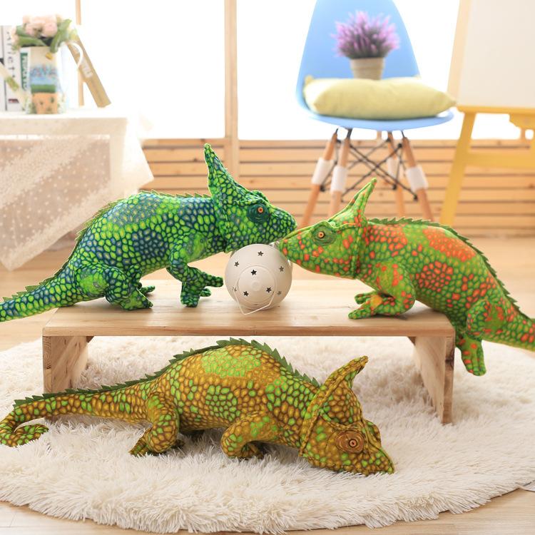 Simulation Chameleon Plush Doll Lizard Doll Cloth Doll Cold Blooded Animal Reptile Doll Wholesale