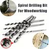 6pcs Carbon Steel Spiral Drill Bit Set Self-Positioning Twist Drilling Bit With Hexagonal Handle For Woodworking Opening Hole