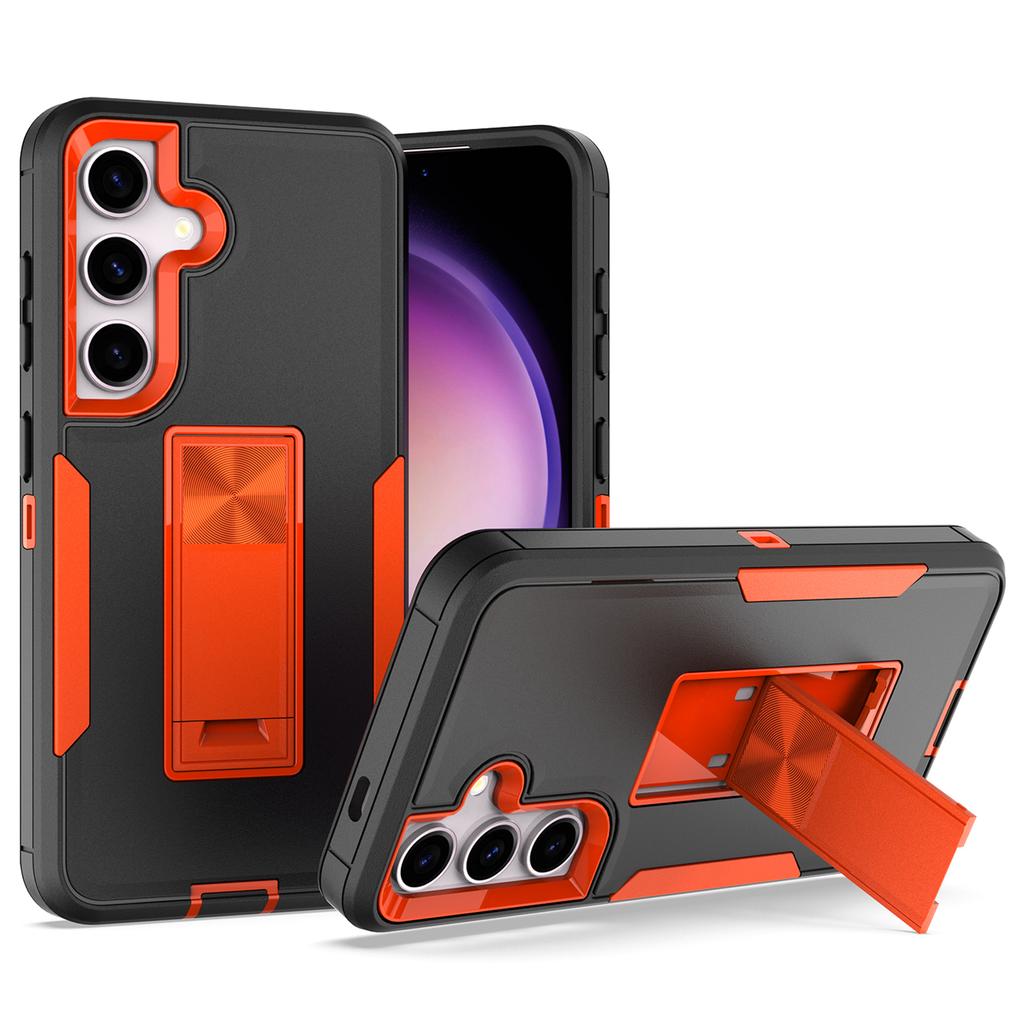 For Samsung Galaxy S24+ Case Drop-Proof TPU+PC Kickstand Phone Shell