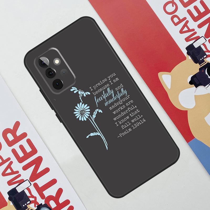 Christian Psalms Case For Samsung Galaxy A06 A16 A36 A56 A55 A35 A33 A53 A13 A23 A17 A54 A34 A14 A52 A32 A15