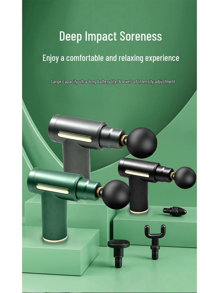 Электрический мини-массажный пистолет для расслабления мышц и облегчения боли в шее