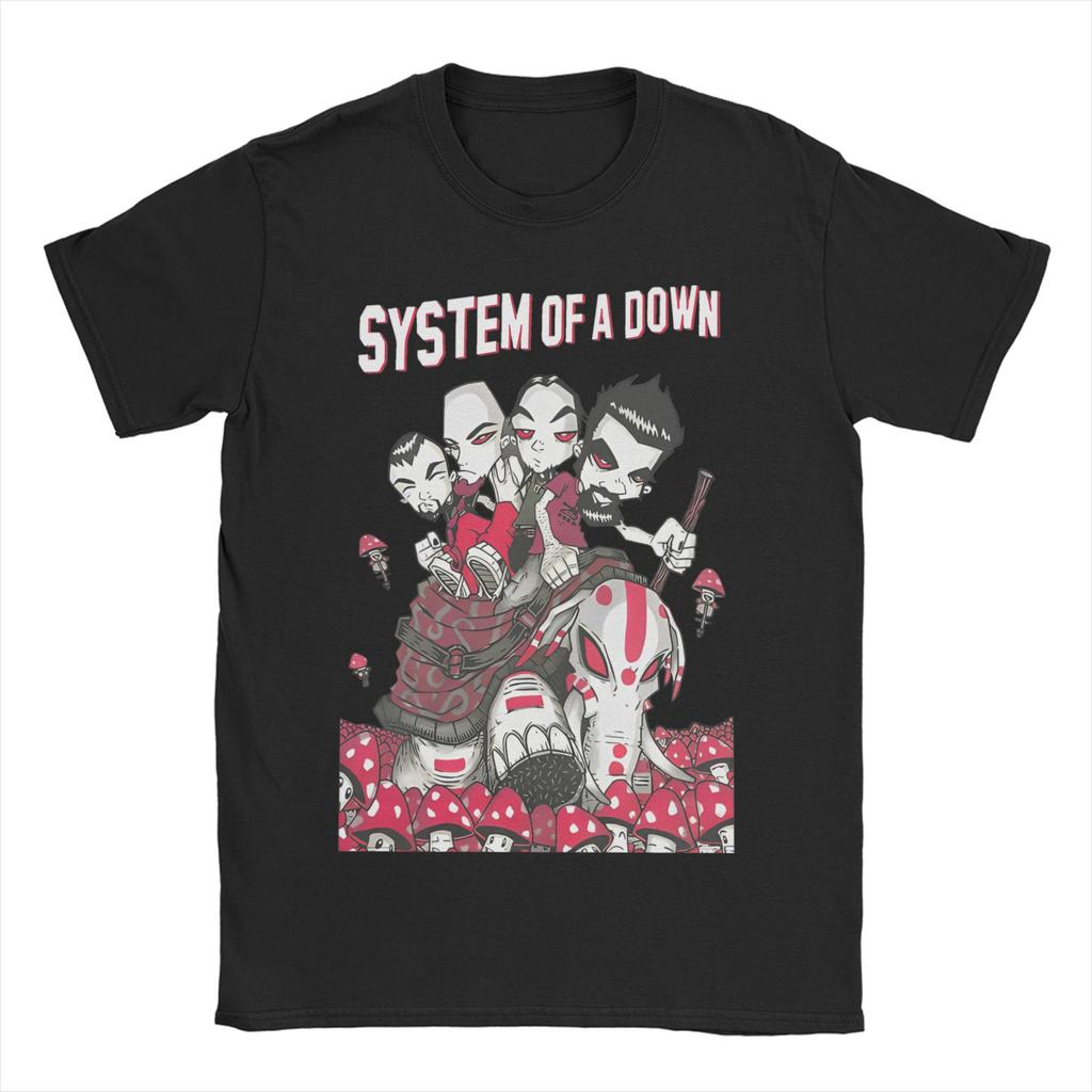 Футболка для мужчин и женщин в стиле Рок Хэви-метал Группа SYSTEM OF A DOWN SOAD Футболки с коротким рукавом с круглым вырезом Хлопок Большие размеры Топы