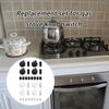 Жаростойкая ручка для плиты, замена, ручка управления для духовки/плиты, современная ручка с адаптером, сменные аксессуары