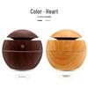 Creative Mushroom Humidifier with Atmosphere Light - Silent USB Sprayer, Aromatherapy, Wood Grain Design