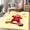 Teletubbies Scooter Adventure Themed Anti-Slip Rugs - Polyester Home Decor, Suitable for Bedrooms, Living Rooms, Doorways, Studios, and Decorations