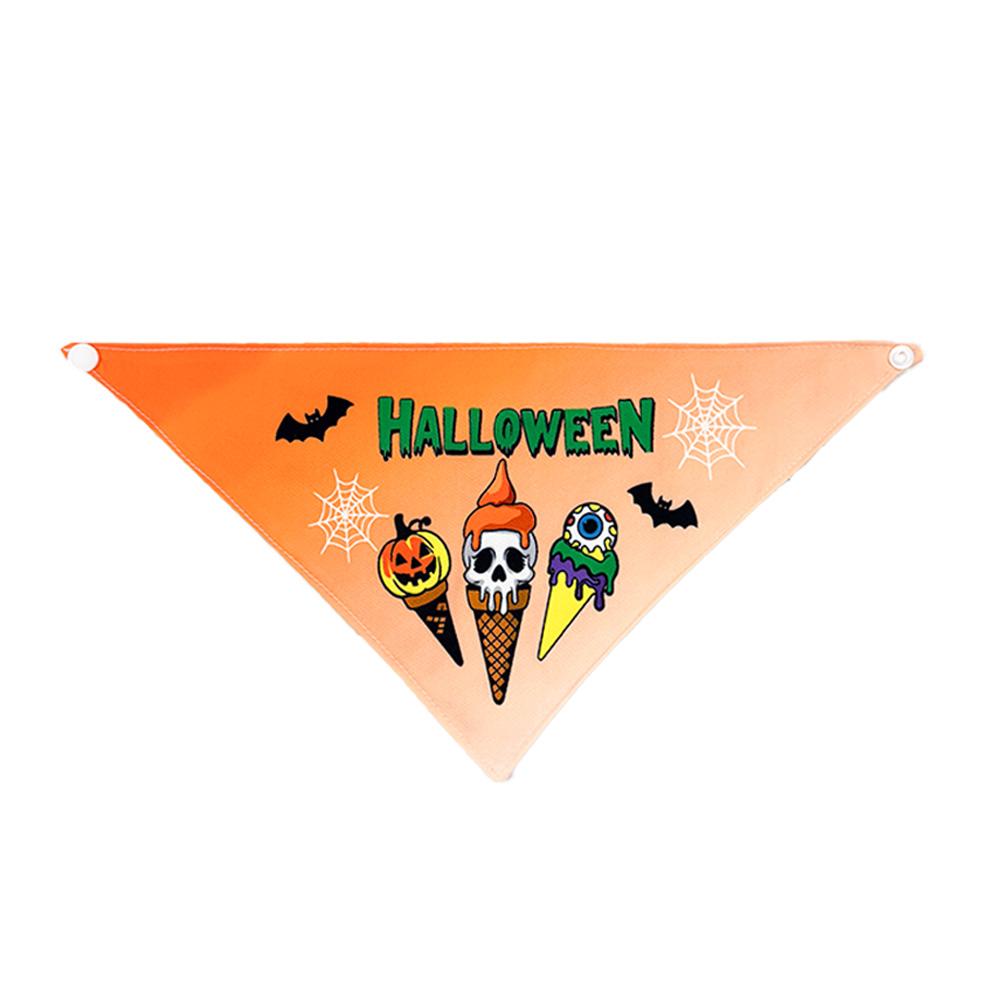 Halloween Pet Scarf Cats & Dogs Halloween Triangular Bib Various Styles, Golden Retriever Labrador Bulldog