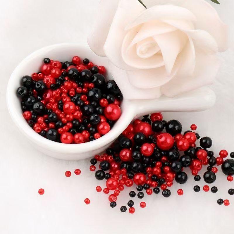 Высококачественная перфорированная разноцветная имитация жемчуга ABC, своими руками, платье из бисера, серьги, браслет, ожерелье с россыпью бусин