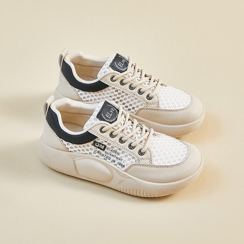 2025 Summer Little White Shoes New Korean Version Ins Female Students Platform Heightening Casual Shoes Board Shoes Street Shooting Trend