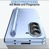 Матовый чехол для Samsung Galaxy Z Fold 5, чехол с шарнирным покрытием Z Fold 4 3 с держателем для ручек, противоударная защита 360, полная защитная крышка