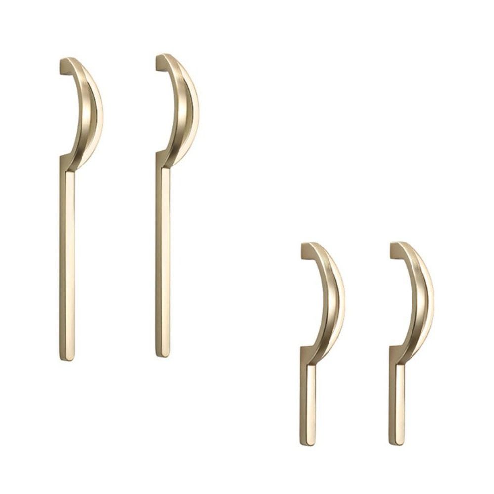 Уникальный Дизайн Линии Золотые Ручки для Шкафа Золотые Удлиненные Ручки Дверцы Комода