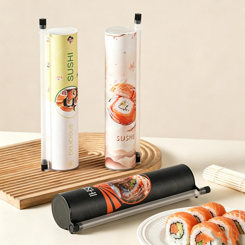 1Pcs Food Grade Sushi Mold Cone Shape Rice Roll Maker Eco Friendly Paper Box for DIY Sushi Home Party Kitchen Accessory