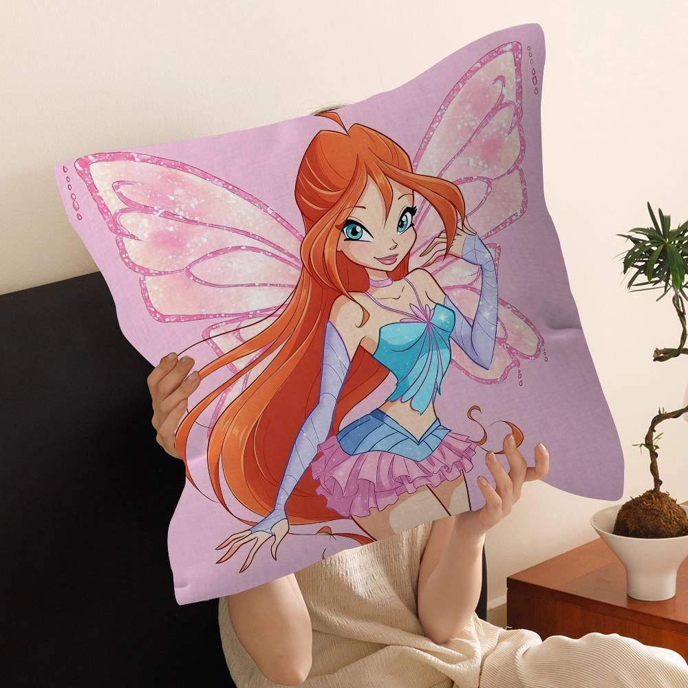 Мультяшная W-Winx Милый Клуб Наволочка Декоративная Подушка Диван Домашний Декор чехол наволочки