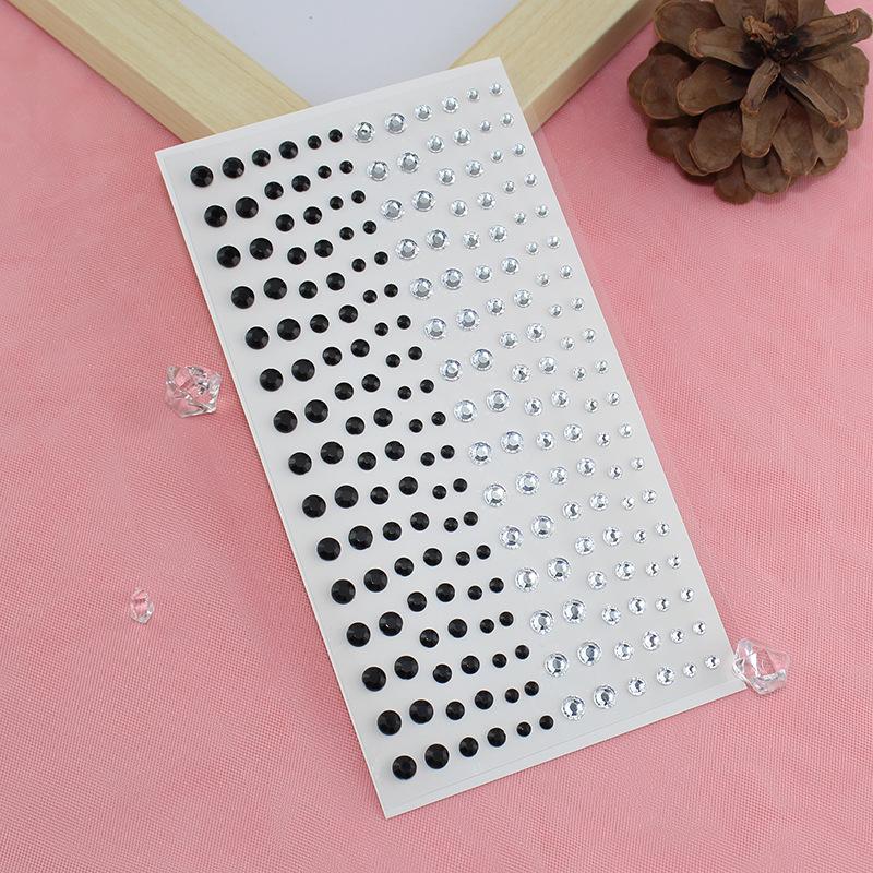 Алмазная кристаллическая татуировка-наклейка, блестящая подводка для глаз, макияж для бровей, лицо, глаза, алмазные татуировки, рок-горный хрусталь, 3D наклейки-подводка для глаз