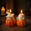 1/2pcs Ghost & Pumpkin Scented Candle Adorable Soy Wax Candles Idea Gifts for Holiday Halloween Home Party Atmosphere Decorative