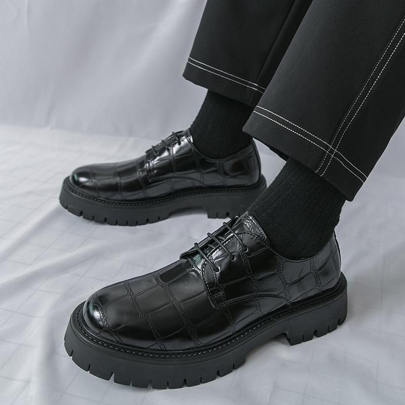 Fashion Formal Leather Oxfords Shoes Male Wedding Party Shoes Casual Slip On Walking Footwear Luxury Brand Casual Business Men's Flats