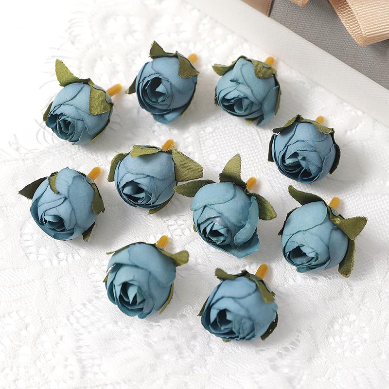 10/20Pcs Rose Artificial Flowers 3CM Silk Fake Flowers for Home Decor Wedding Decoration Garden Outdoor Craft Wreath Accessories