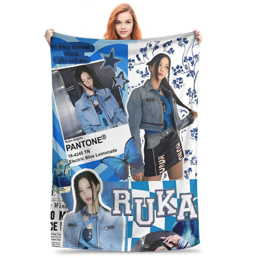 Babymonsters KPOP Фланелевое одеяло Потрясающие пледы для дома 200x150см Покрывала,