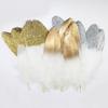Golden Feather Colored Goose Feather Spray Gold Hard Big Floating Feather Jewelry Accessories Whole Face Semi-Golden Diy Handmade Decoration