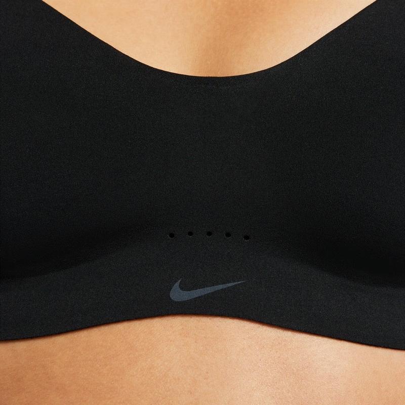 Nike Dri-Fit Alate Minimalist Низкоинтенсивная поддержка спортивный бюстгальтер женское нижнее белье черный DM0527-010