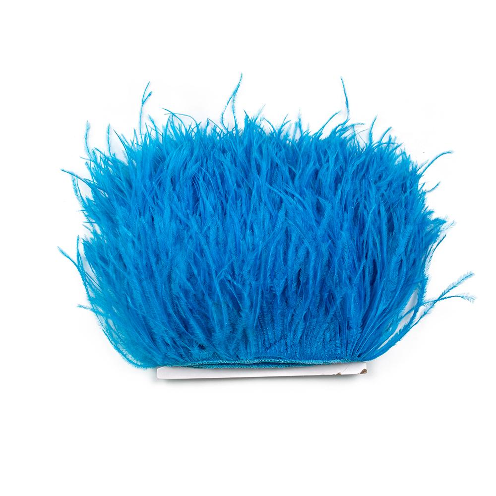 Перо 1 метр Белые страусиные перья Отделка бахрома 8-22 см Натуральная лента из страусиных перьев для свадебной вечеринки Декорация одежды Перья