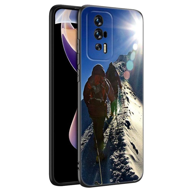 Черный силиконовый чехол для телефона Mountain Climbing для Xiaomi Redmi 7A 8A 9A 10A 11A 9C 10C 12C 13C 11 Prime A1 A2 + 12 4G Note 9T 12R