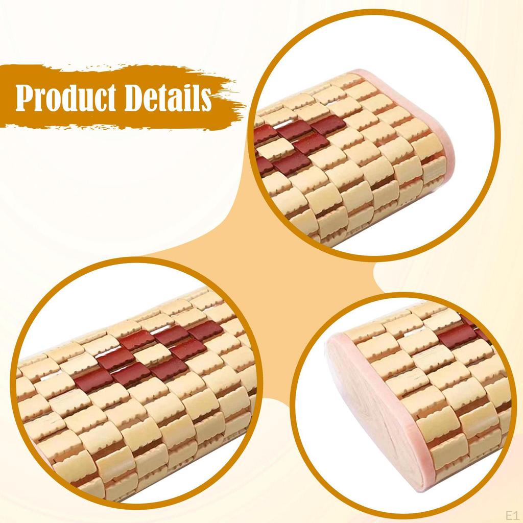 Bamboo Headrest Pillow Sauna Neck Rest for Adults Chinese SPA Comfortable Backrest and
