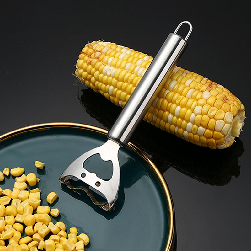 Кукурузомолотка из нержавеющей стали, очиститель, кукурузный строгальный станок, очиститель початков, очиститель, зернорезка, кухонные принадлежности, гаджет