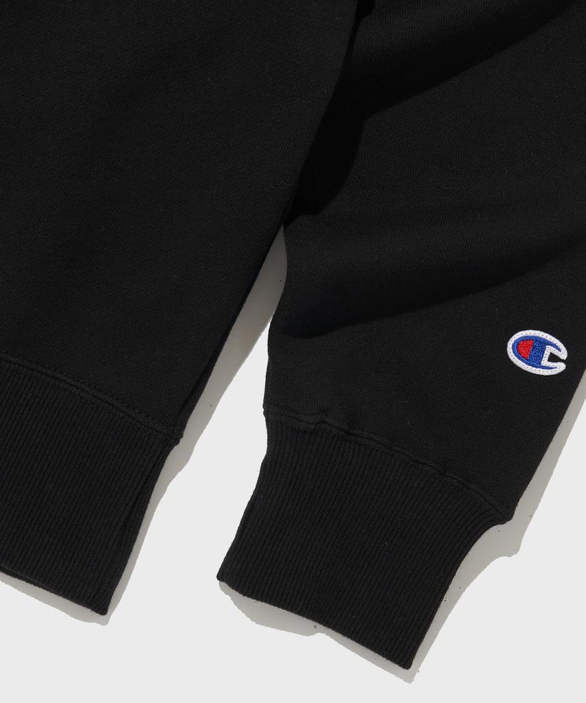 Champion Черная толстовка с круглым вырезом и логотипом C
