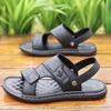 Сандалии мужские 2025 года, новая летняя повседневная одежда, сандалии двойного назначения, нескользящая мягкая подошва, мужская пляжная обувь для пап