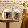 Портативный мини-обогреватель 500 Вт с быстрым нагревом, защитой от опрокидывания/перегрева, настольный электрический обогреватель, вилка ЕС/США