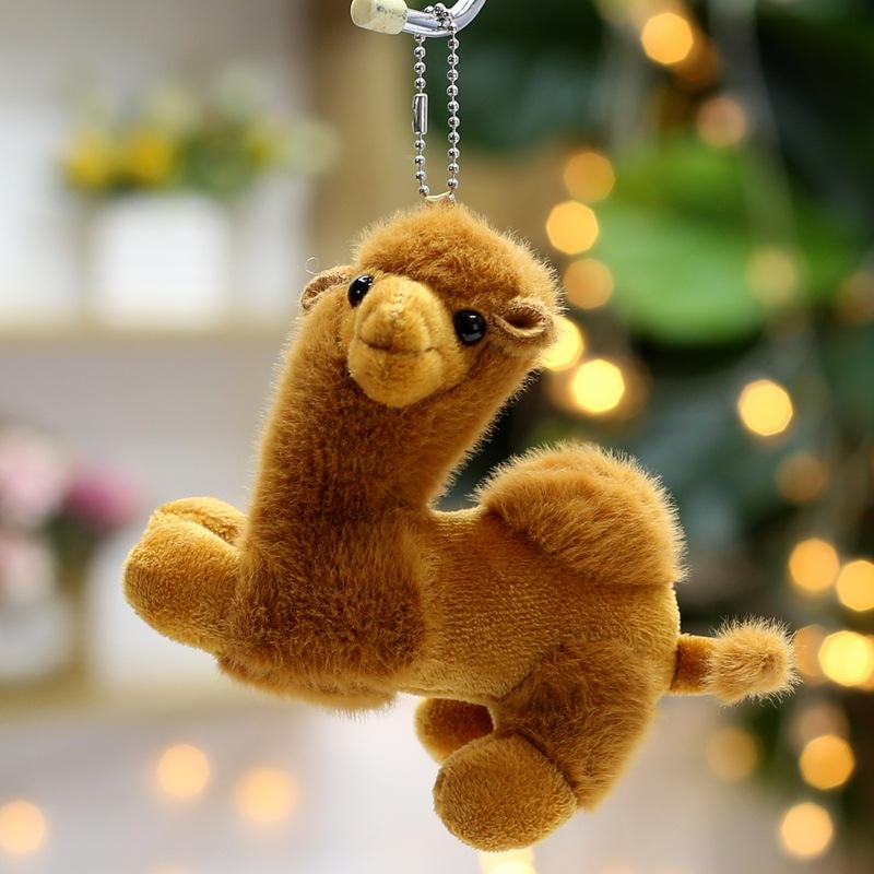 Creative Desert Camel Plush Toy Doll Pendant Cute Backpack Small Hanging Doll Key Chain Catcher Doll