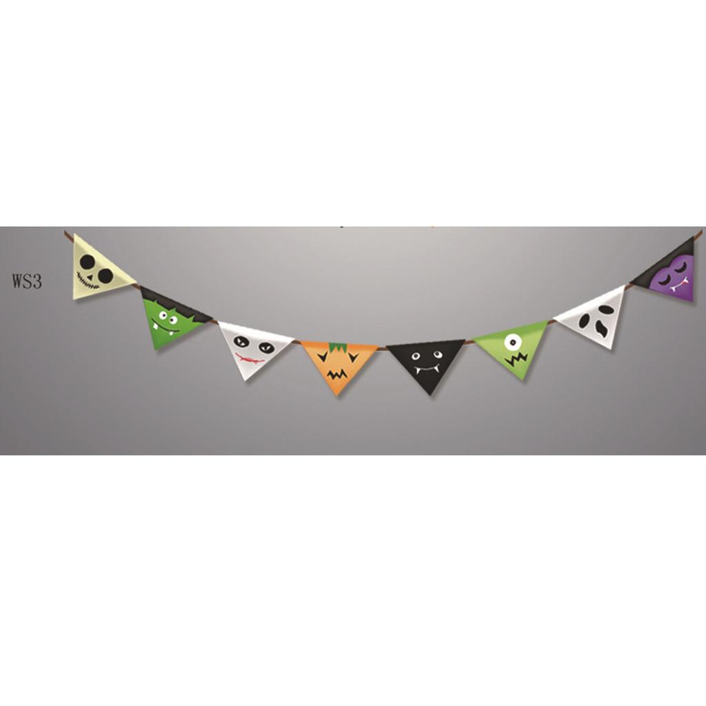 Halloween Shopping Mall School Party Arrangement Skull Pumpkin Bat Flag Latte Flower Custom Style