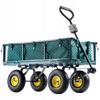 Garden Cart Wheelbarrow Transport Beach Trailer 300kg With Tarpaulin Large