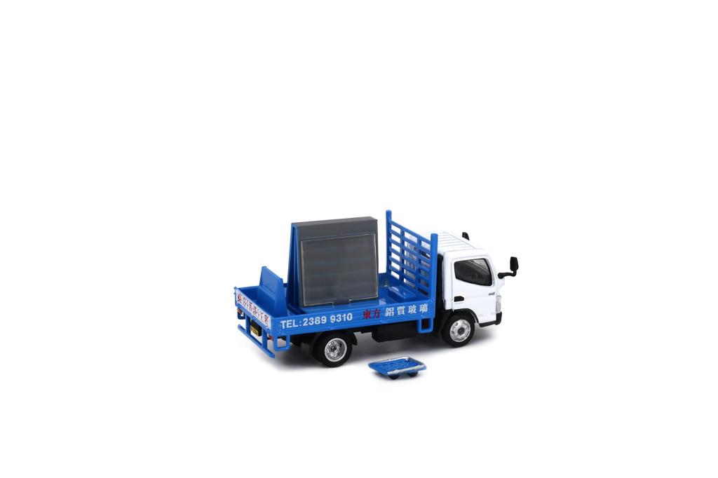 Крошечный город Mitsubishi Fuso Canter Грузовик-стекловоз Литая модель автомобиля 1/76